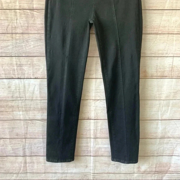 NYDJ Pull On Legging Women’s Size 4 Black Slim St Leg Elastic Waist Lift Tuck - Picture 3 of 12